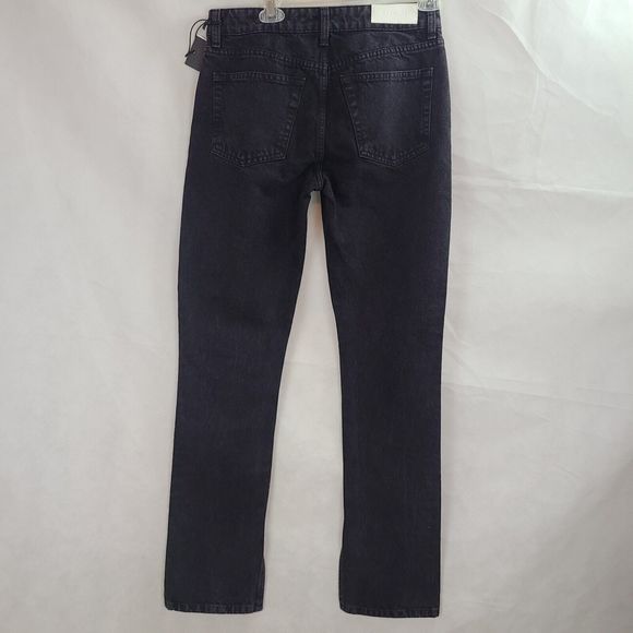 NWT RE/DONE 70s Low Rise Skinny Boot in Washed Black Jeans Women's (26)--$295 - Picture 6 of 11